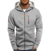 Jaquetas masculinas 2023 primavera outono com capuz zip up jaqueta homens moda slim windbreaker casaco roupas inverno quente suéteres