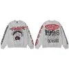 Hellstar designer masculino hoodie chama carta impressão manga longa camisola outono marca de moda pulôver das mulheres em torno do pescoço topo