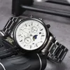 2023 Men's Quartz Watch Business Fashion Watch PHL Sun Moon Watch Luxury Design All Steel Solid Strap Watch High Quality Top Luxury aa1