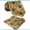 Acessórios de pescoço impressos gravatas vintage padrão floral multicolorido 100% seda gravatas masculinas conjuntos de gravatas estampadas 10cm marca de moda 202w