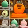 Kussen/decoratief kussen Cartoon dier kussen deken 3 in1 gevulde handwarmer tas schattig kussen deken thuis auto reiskussen voor kinderen meisje cadeau 230923