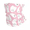 Foulards Rose Mignon Fantômes Bandana Cou Gaiter Halloween Wrap Écharpe Multifonctionnel Bandeau Courir Pour Hommes Femmes Adulte Respirant