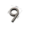 Decorazioni da giardino 6 cm 3D autoadesivo moderno numero porta #0-9 targa porta targa numero civico el indirizzo porta cifre adesivo cartello 230925