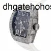 Richardmills Watches Mechanisch horloge Miller Heren Rm005 Platinum Back Full Diamond Automatic