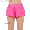 lu-16 Summer Track That 2,5 pouces Hotty Hot Shorts Lâche Respirant Séchage rapide Sport Pantalon de yoga pour femme Jupe Polyvalente Casual Poche latérale Gym Sous-vêtementsGhH