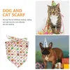 Costumes de chat, bavoir de noël pour animaux de compagnie, Bandana pour chien, fournitures de Bandage triangulaire lavables