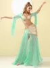 Palco desgaste adulto barriga dança desempenho vestido feminino 2023 conjunto sexy elegante luxo oriental grupo vestidos prática