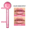 2-i-1 Lollipop Färgbyte Läppstift Läppstift Double-End-fuktighetskrämolja Läpp Balm Hög färg Rendering Star Lip Gloss Stick