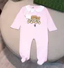 3pcs/set Newborn Baby Girl Romper Cotton Clothes Print Cute Cartoon Bear New Born Baby Girls Jumpsuits Hat Bibs Outfit