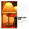 Lâmpadas pendentes Old Fashioned Shade Holder Tecido Light Table Lampshade Ferro Metal Anel Suporte