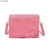 Pequeno quadrado saco feminino 2023 designer bolsa crossbody sacos carteira textura um ombro elegante versátil rosa pó laranja bolsa
