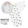 Couvertures Emmaillotage bébé Swaddle couverture Swaddle Wrap pour bébé réglable né Swaddle coton biologique bébé Swaddle pour 0-6 mois 230923