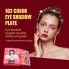 Sombra de olho 102 cores quatro camadas tridimensional pérola fosco glitter cos palco maquiagem sombra placa atacado paleta beleza vitrificada 230925