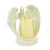 Castiçais anjo castiçal decorativo bandeja luz igreja alimentada por bateria