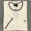 Designer FRED PERRY Blé Oreille Col Rond T-shirt D'été Pur Coton Nouveau Style Collège Mode Simple Fit Sous-couche Compagnie Cp Polo 128