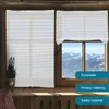 Curtain Self Adhesive Pleated Blinds Cordless Door Polyester (polyester Fiber) Shade Indoor Window Blackout Windows Curtains