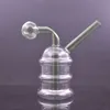 Heißer Verkauf Shisha Glas Ölbrenner Bong Recycler Aschefänger Wasserpfeife Dab Rig Bongs Hand Rigs zum Rauchen mit 30mm Öltopf Günstigstes