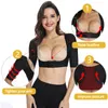 Taille Tummy Shaper Bras Compression Manches Femmes Perte De Poids Bras Minceur Shaper Posture Correcteur Top Shapewear Post Trimmer Plus Mince 230923