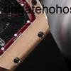Richardmills Watches Mechanical Watch Richars Miller Rm023 Automatic Mens 18k Rose Gold Case Wine Barrel Design with Insurance Card