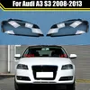 Tapas de faros delanteros de coche, carcasa de cristal para faros delanteros, pantalla transparente, cubierta de lámpara, cubierta de lente automática para Audi A3 S3 2008-2013