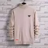 Herrtröjor Designer Man Jumper High Neck Lapel Wool Hoodie Pullover Turtleneck Sweatshirts Knits Topps Man Sweater S-4XL 001238