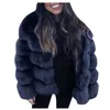 Kvinnors päls faux päls mink rockar kvinnor 2022 vinter topp mode rosa faux pälsrock elegant tjock varm ytterkläder falsk jacka chaquetas mujer#g301 yq230925