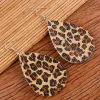 Retro Schmuck Leopard Print Wasser Tropfen Form Hoop Ohrringe Für Frauen Neue Design Vintage Temperament Party Hochzeit Geschenk