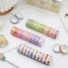 Klebebänder 60Rolls 2016 Cartoon Kawaii Washi Tape Set Grid Food Girl Scrapbooking Aufkleber DIY Masking Kid Japanische Mutter Geschenkdekor 230923