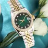 Relojes automatiques montres hommes de haute qualité montres mécaniques designer hommes de luxe montre montre président Midsize menthe vert noir diamant dames montre boîte carte