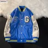 Men's Jackets American Retro pu Leather Men Jacket Japan Bear Embroidery Streetwear Loose Casual Sports Baseball Uniform Preppy Hip Hop Coat L230925