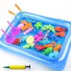 Toys de bain 30/52 PCS Jouets de pêche magnétique Ensemble de canne de poisson en plastique Playing Water Game Educational Toys Fish Square Gift For Kids 230923