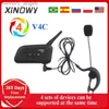 Walkie Talkie 1PCS Football Referee Intercom Headset Xinowy V4C 1200M Full duplex Bluetooth -hörlurar med FM Wireless Soccer Interphone HKD230925