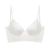 Reggiseno push up modellante da donna Reggiseni senza schienale Reggiseni da donna Taglio basso Reggiseno sexy con scollatura profonda Reggiseno aperto sul retro Intimo da sposa Invisibile senza cuciture Lingerie a V profonda