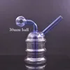 Heißer Verkauf Shisha Glas Ölbrenner Bong Recycler Aschefänger Wasserpfeife Dab Rig Bongs Hand Rigs zum Rauchen mit 30mm Öltopf Günstigstes