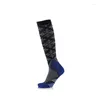 Chaussettes pour hommes Compression cyclisme peinture à l'huile série mollet jambe mince sport unisexe longueur moyenne élastique