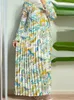 プラスサイズのドレスアフリカン服ダシキフラワープリントアンカラバジン伝統的なローブアフリカロングドレス230925