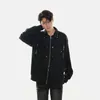 Męskie kurtki xs-6xl 2023 Autumn Oryginalne luźne zamek błyskawiczny Not Hip Nit punkowy odzież Plus Size Tops Y2K Style Style Black Casual Coat