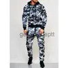 Herrspårsperioder Mäns Tracksuit Herr Military Hoodie Set Camouflage Muskel Male 2022 Autumn Spring Tactical Sweat Top+Jackets Pants 2 Pieces Set J230925