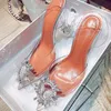 Dress Shoes Brand Women Pumps Luxury Crystal Slingback High Heels Ladies Summer Shoes Pumps Woman Heeled Party Wedding Shoes Plus Size 230925