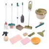 Tools Workshop Kids Cleaning Set Children's Educational Simulation Play House Toy Housekeeping Toys Broom Mop Duster Dustpan Brushes 230925
