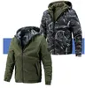 Mäns jackor 2023 Spring Jacket Huven Casual Workwear Double-Sided Outerwear Coat Man Daily S