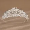 Haarspeldjes Handgemaakte barokke kristallen tiara's en kronen Strass Prom Bruids Bruiloft Accessoires Sieraden Kralen voor vrouwen Bruid