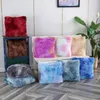 Pillow Colorful Throw Cover Tie Dyed Plush Modern And Simple Bedhead Living Room Sofa Window