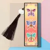 Paintings 4Pcs/Set Diamond Painting Bookmark Diamond Art Bookmarks Tassel Book Marks Cross Stitch Embroidery Mosaic Bookamrk DIY Art Craft 230925