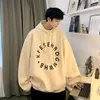 Women's Hoodies Korea femspetsig stjärntryck Mens Autumn Letter Casual Sweatshirts Streetwear Embroidery Loose Cotton Top Men 2023