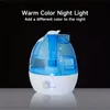 1pc 84.54oz Large Capacity Portable Led Color Nightlight Humidifier 360-degree Rotating Nozzle Fine Spray Mist Aroma Essential Oil Diffuser