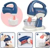 Küchen Spielen Essen Mini-Haushaltsgeräte Küchenspielzeug Rollenset mit Kaffeemaschine, Mixer, Mixer und Toaster für Kinder Jungen Mädchen Geschenke 230925