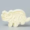 Moules de cuisson 3D dinosaure emporte-pièces moule biscuit gaufrage moule Sugarcraft Dessert Silicone pour Sop gâteau décor outil 230923