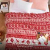 Одеяла Рождественское флисовое одеяло с изображением снега и оленей, красный праздник, домашний декор для кровати, дивана, дивана