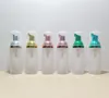 60ml 2オンスの霜のフォームディスペンサーボトルプラスチック補充可能なミニフォーミングソープディスペンサーポンプボトル